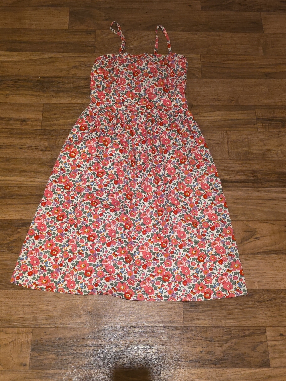 Liberty Pink Floral Sundress with Spaghetti Straps